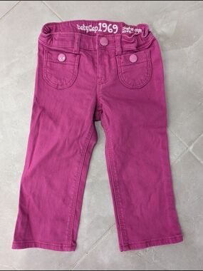 4/$20 babyGap 1969 Magenta Straight Leg Pants – Baby Girls Size 18–24M